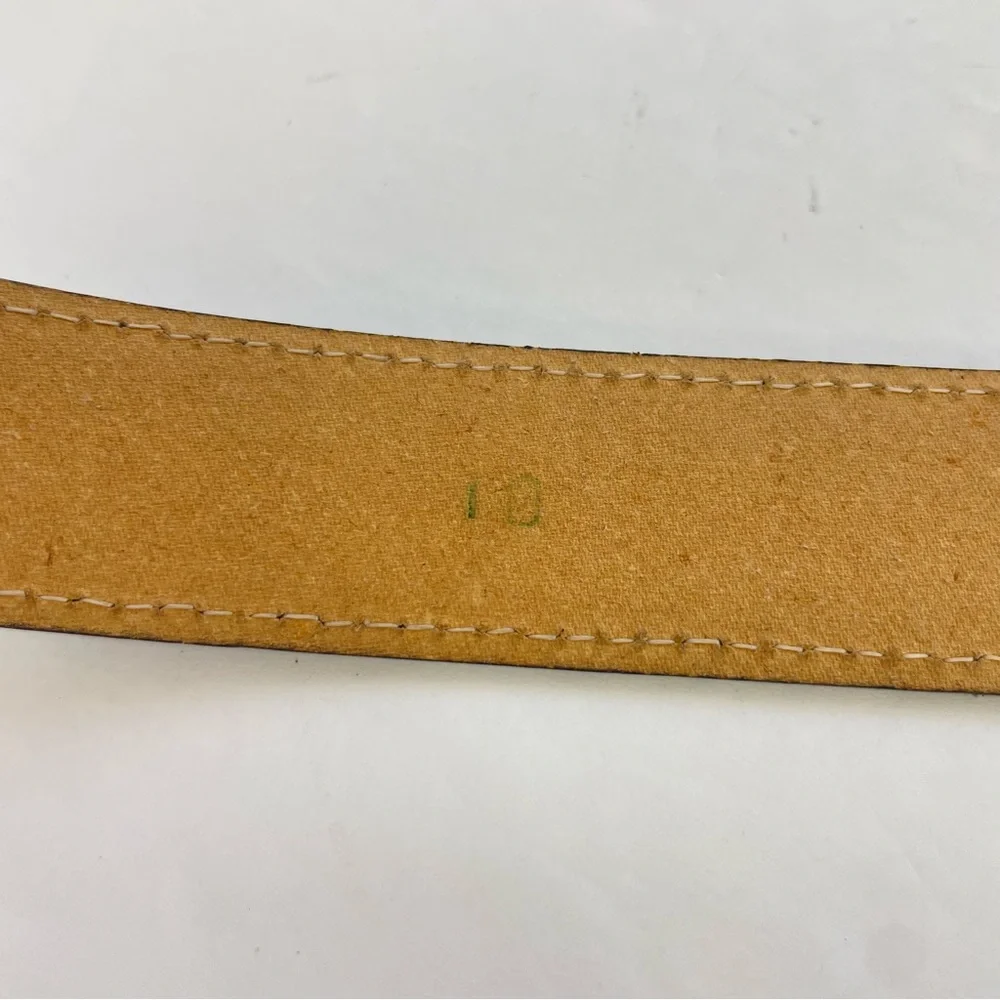 Vintage‎ Navy Blue Snakeskin Texture Belt